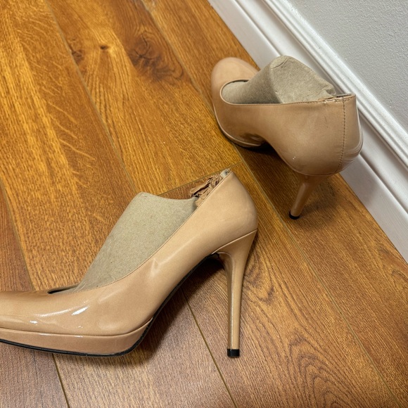 Stuart Weitzman platform stiletto shoes nude size 8.5 - Picture 3 of 8